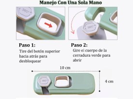 Set 2 trabas adhesivas para puerta